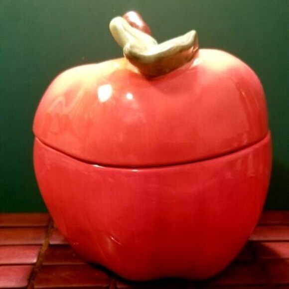 Susan Winget Apple Cookie Jar Cracker Barrel Certified International - Picture 4 of 7